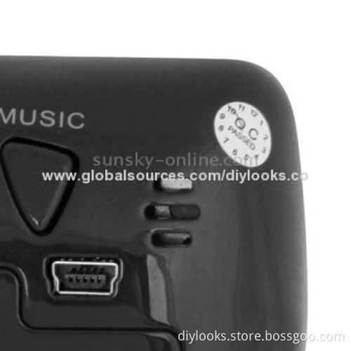 Full HD 1080P 5.0MP CMOS Black Pearl RF Alarm Clock/Mini DVR Recorder Hidden Camera
